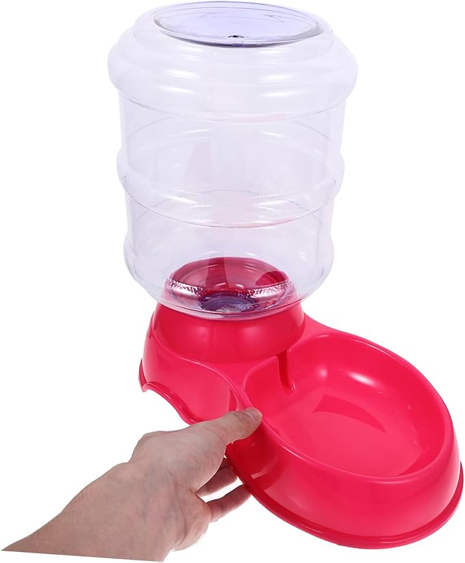 Automatic Pet Drinking Fountain with Capacity Design Easy to Clean Water Bowl for Dogs and Cats Durable Pink Drinking Water Basin