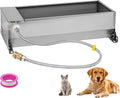 Automatic Livestock Water Trough, Animal Drinking Water Bowl Dispenser with Float Valve Kit, Self Filling Water Trough for Dogs Large Capacity Dog Waterer for Horse,Goat,Pig,Dog, Sheep