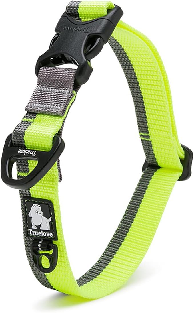 Truelove Dog Collars Set Reflective Collar for Small Medium Large Dogs Puppy Adjustable Padded Soft Nylon Comfy Neck TLC5271