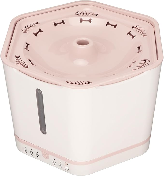 FILFEEL Automatic Induction Pet Dispenser with Large Capacity and Intelligent Features for Cats and Dogs (Pink)