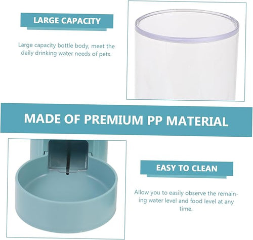 2pcs Automatic Pet Water Dispenser Feeder for Cats and Dogs Hanging Design Easy Installation for Cage Use Promotes Healthy Drinking and Eating