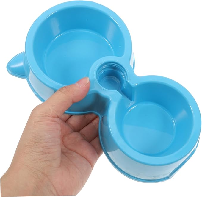 Dual Dog Bowls Pet Feeder Water Dispenser Dog Bowl for Puppy Stand for Automatic Hydration
