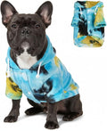 Mklhgty Tie Dye Dog Hoodie, Winter Coat for Small Dogs - Ultra-Soft Adjustable Warm Hood, Breathable Comfort Fabric for Daily Use