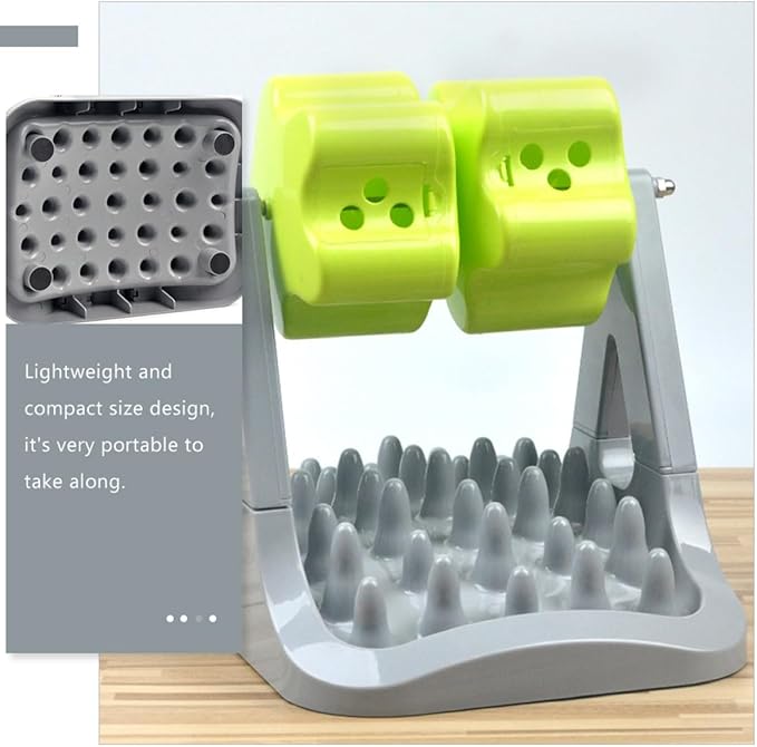 Automatic Dog Food Dispenser Slow Feed Plastic Pet Feeder Bowl Anti-Choking Interactive Puppy Feeding Tool for Home Use
