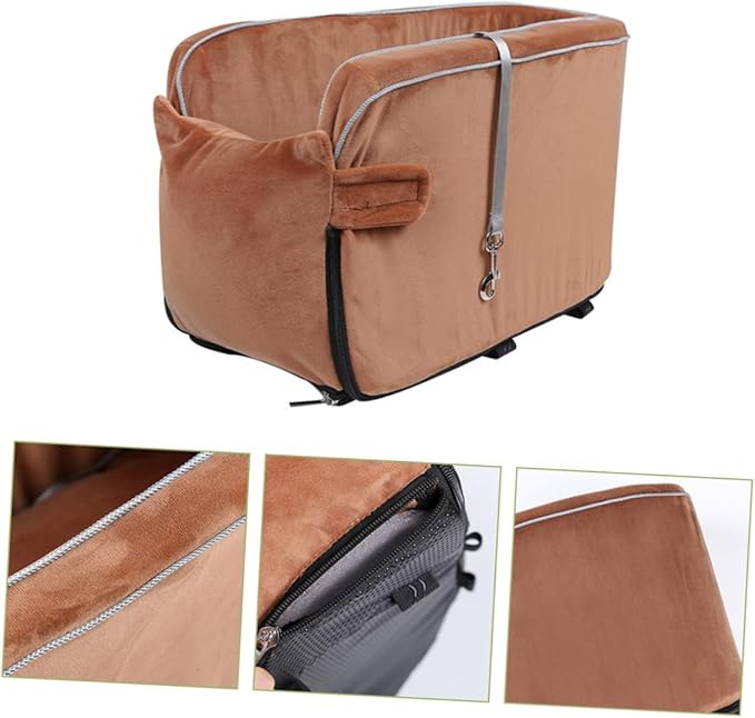 Mikikit Thickened Dog Car Seat Cushion Non- Pet Travel Seat Cover for Cars Easy Installation Portable Design and Comfortable for Dogs and Cats