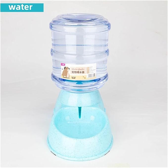 Large Capacity Automatic Pet Feeder and Water Dispenser for Small Dogs and Cats - Ideal Feeding Solution(Water-Blue)
