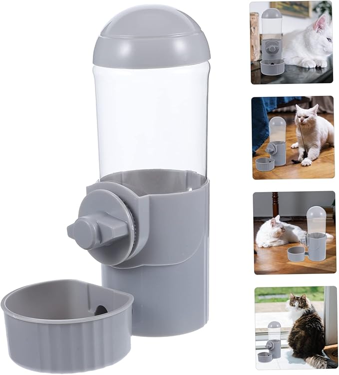 Wear-Resistant Pet Feeder Automatic Dumping Water Dispenser Cat Dog Waterer Convenient Pet Feeder for Puppies
