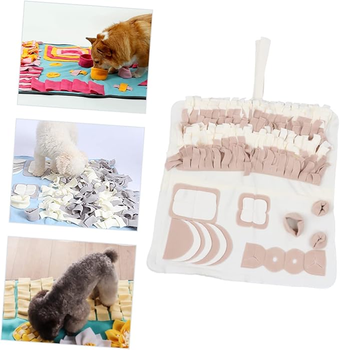Pet Snuffle Mat for Dogs Foraging Feeding and Washable Activity Pad for Nose Work Suitable for Pets