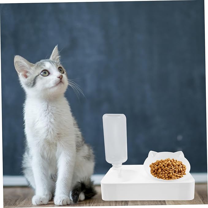 balacoo 1set Automatic Cat Water Dispenser Capacity Tilted Pet Water Feeder for Dogs and Prevents Spills and Keeps Clean Random Style