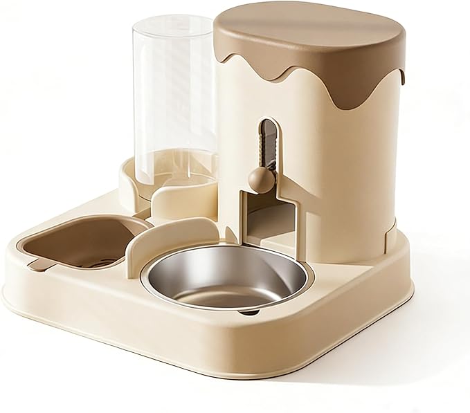 Pet Feeder, cat and Dog Food Bowl, pet Feeding and Drinking All-in-one Machine.