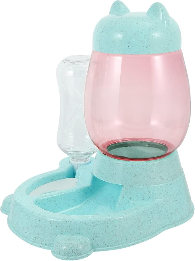 1pc Automatic Dog Water Dispenser and Food Feeder Bowl Pet Water Bowl for Dogs and Cats -Spill Design Easy to High-Density Material for Feeding and Hydration