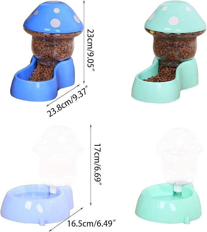 Dog Food Bowl Auto Feeding Container for Cats Dogs Water Drinking for Pet Dry Treats Water Dispenser Supplies for Small Supplies for Toy