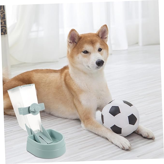 2L Hanging Automatic PET Feeder for Dogs and Cats Dispenser in Blue for Cages Easy to Use Suitable for Puppies and Kittens