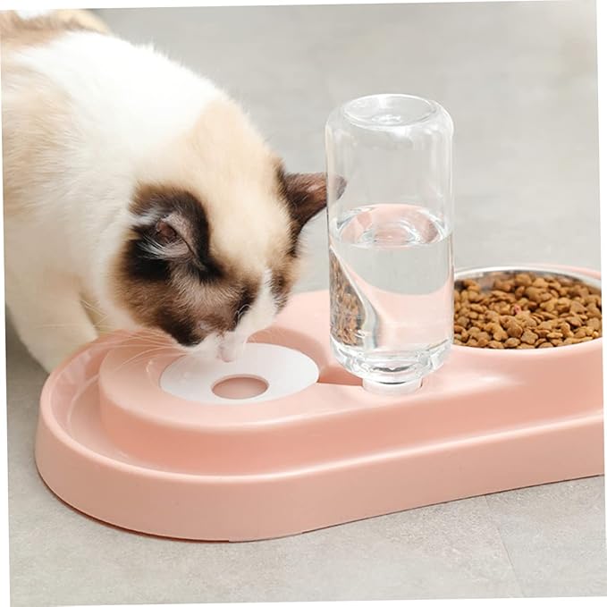Pet Water Feeder Auto Fill Dog Bowl Pet Water Dispenser Plastic Stainless Steel for Dogs Feeding Drinking Bowl