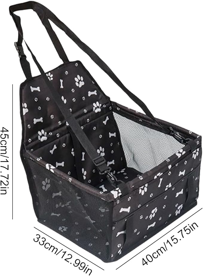 Dog Car Seat - Portable Pet Bag for Cats | Waterproof and Scratch-Proof Dog Car Seat | Pet Booster for Camping Road Trip City Driving Daily Commute Beach Park Family Trips Summer Outdoor Adventure