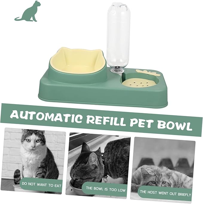 Automatic Water Dispenser Pet Bowl Dual Use Dog Feeder Water Bowl Non Spill Design for Cats Dogs Convenient Daily Use High Grade