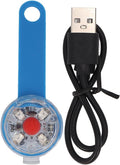 Dog Collar Light Pendant, Luminous Pendant USB Rechargeable LED Dog Light Pendant, IPX7 Waterproof 3 Light Modes Dog Collar Light for Pet Bag Bike (Blue)