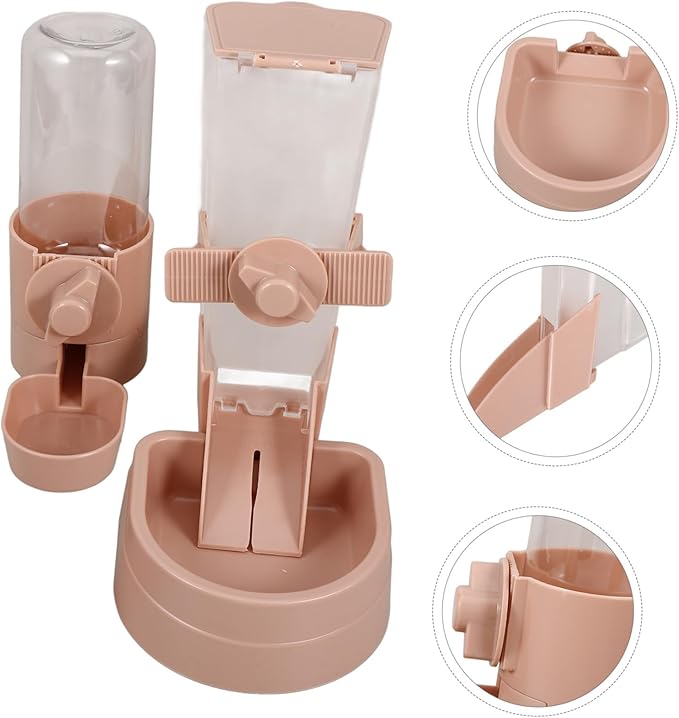 1set Automatic Pet Feeder Water Dispenser for Dogs and Cats Easy to Install and Lightweight Material for and