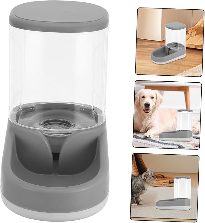 Milisten Automatic Pet Feeder for Dogs and Cats Large Capacity Water Bowl Gravity Feeder Programmable Meal Times
