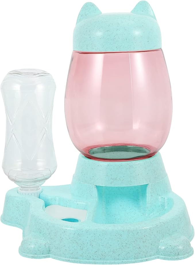 1pc Automatic Dog Water Dispenser and Food Feeder Bowl Pet Water Bowl for Dogs and Cats -Spill Design Easy to High-Density Material for Feeding and Hydration