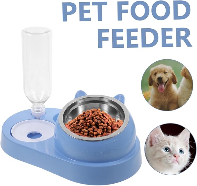 Sturdy Pet Bowls Automatic Water Dish Detachable for Dogs and Cats Home Feeding Station