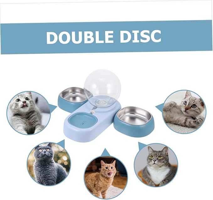 Automatic Pet Water Dispenser Bowl Compact and Practical Water Feeder for Cats and Dogs Capacity for Home Use Blue Abs Design