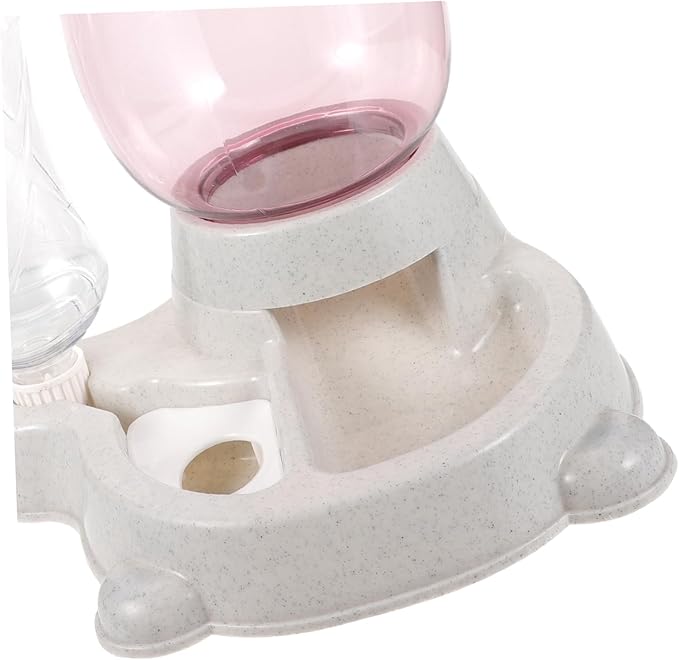 BESPORTBLE Pet Food Water Dispenser and Automatic Feeder for Cats and Saving and Convenient Pet Supply Suitable for Kittens and Puppies Grey