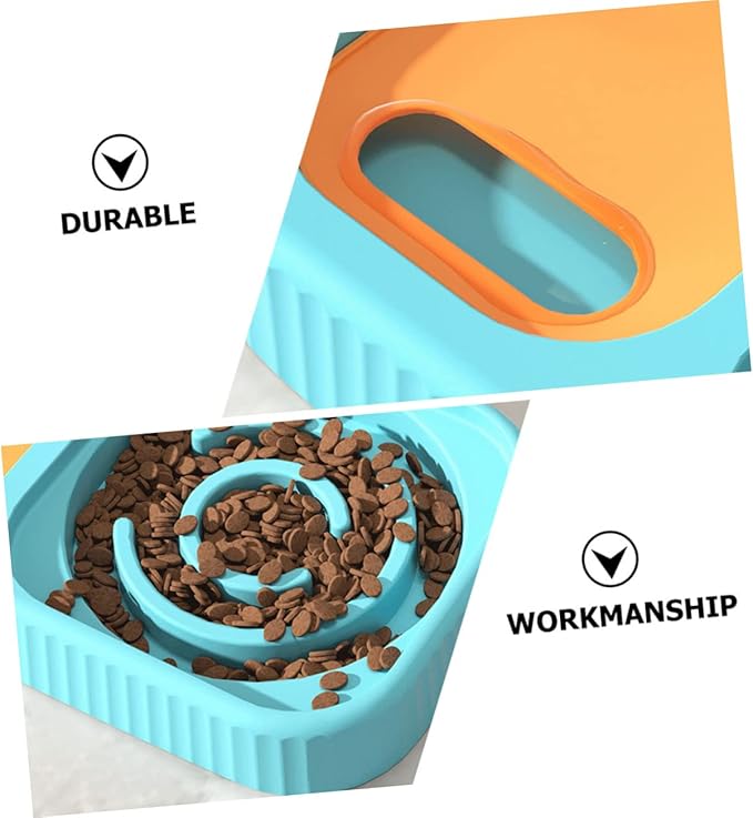 Double Bowl Cat Feeder Automatic Water Dispenser Elevated PET Food and Water Feeding Device for Cats and Dogs Spill Design Material