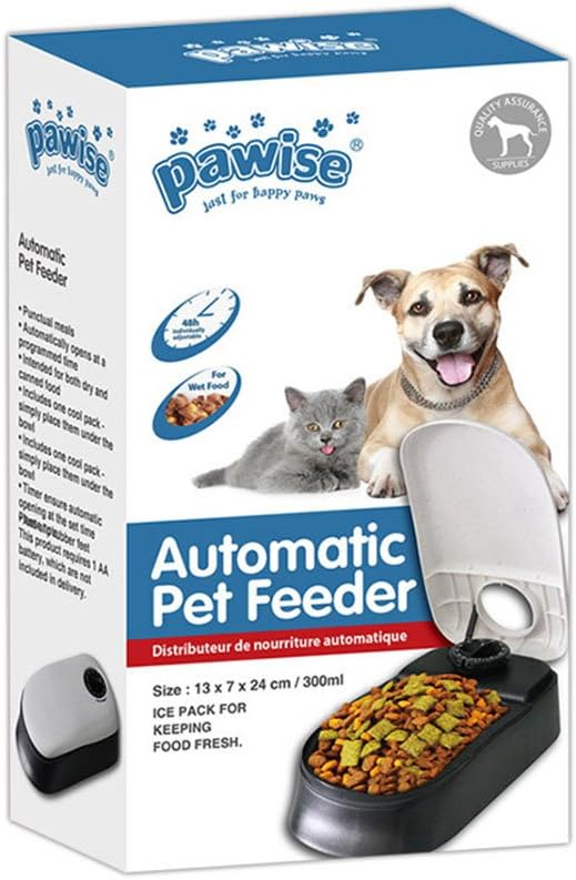 1-Meal Automatic Pet Feeder Dog Cat Feeder Bowl with Ice Pack (1-Meal)
