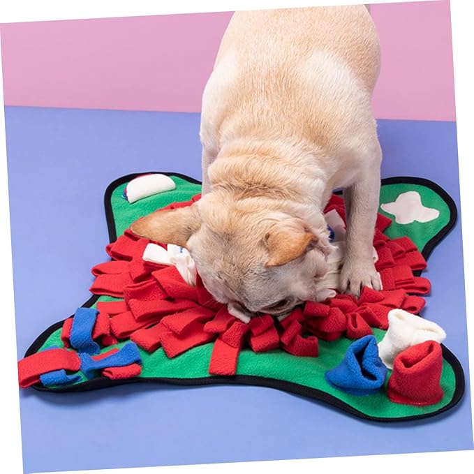 Dog Training Mat Slow Feeder Sniffing Pad for Breed Pet Supplies Nose Work Mat Bright Creative Shape