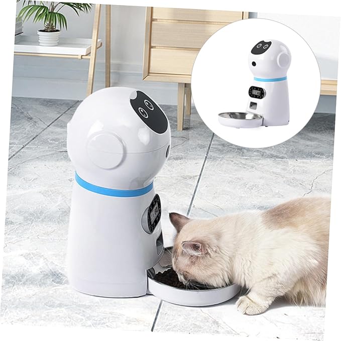 Happyyami Pet Feeder with Automatic Timing 3.5l for Cats Rabbits with Detachable Design