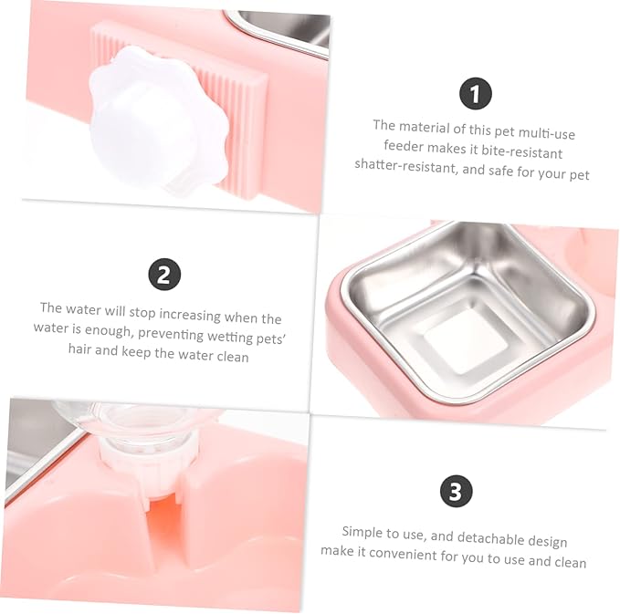 Automatic Pet Feeder and Water Dispenser Set for Dogs and Cats - Detachable, Convenient, and Easy to Use
