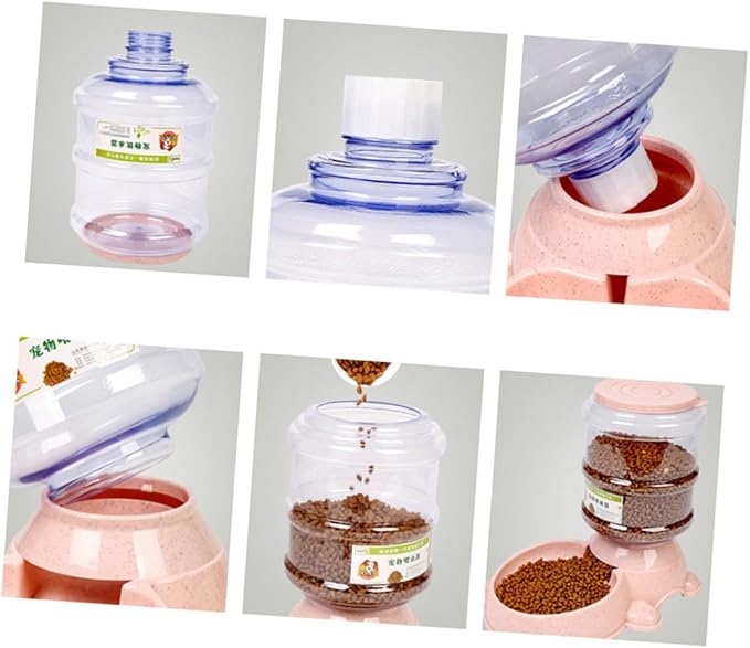 Totority Non-Skid Base Automatic Feeder Large Dog Bowl Easy Refill Food Dispenser Pet Feeder