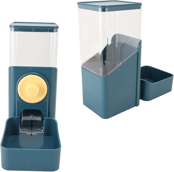 Pet Auto Gravity Feeder, Automatic Large Capacity Leakproof Pet Feeder Station for Small Medium Large Pets Dog Puppy Kitten (Dark Blue)