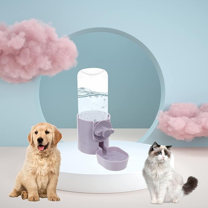 DOITOOL Hanging Pet Automatic Waterer Easy to Compact Pet Water Dispenser for Dogs and Cats for Indoor Use Prevents Thirst While You Re