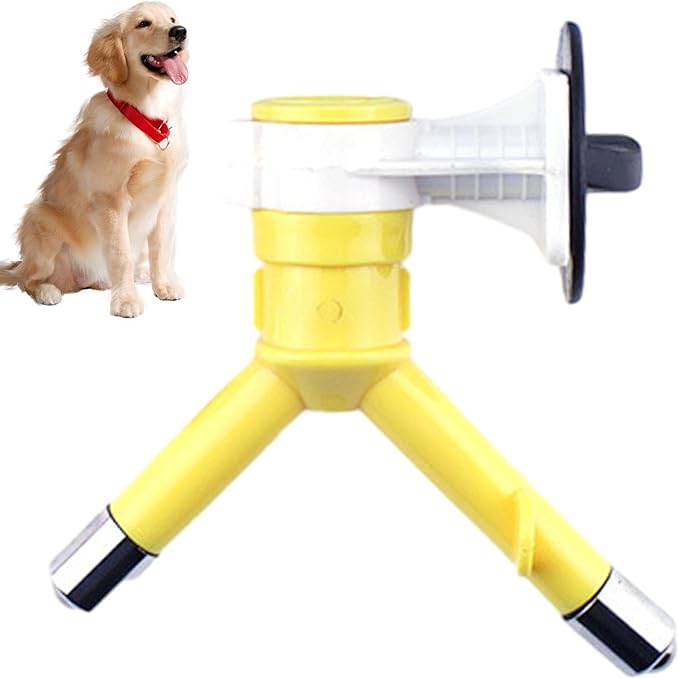 Pet Water Feeder - Portable Anti-Leaking Water Dispenser - Multifunctional No-Drip Dispenser Fountain Reusable Automatic Dogs Feeder Nozzle for Dogs