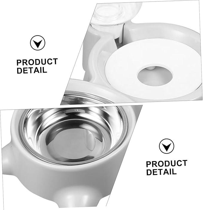 TOYANDONA Pet Dog Food Bowl Automatic Water Dispenser Bottle Dual Use Pet Feeder with Capacity Durable Convenient Water Feeding