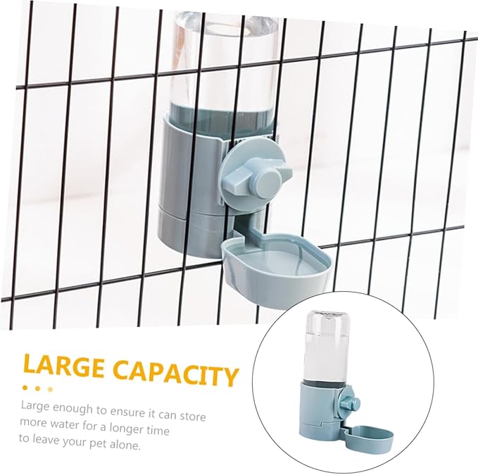 Hanging Pet Water Feeder Automatic Water Dispenser for Dogs and Cats Capacity Bottle Easy to Inspect for Cage Use Material