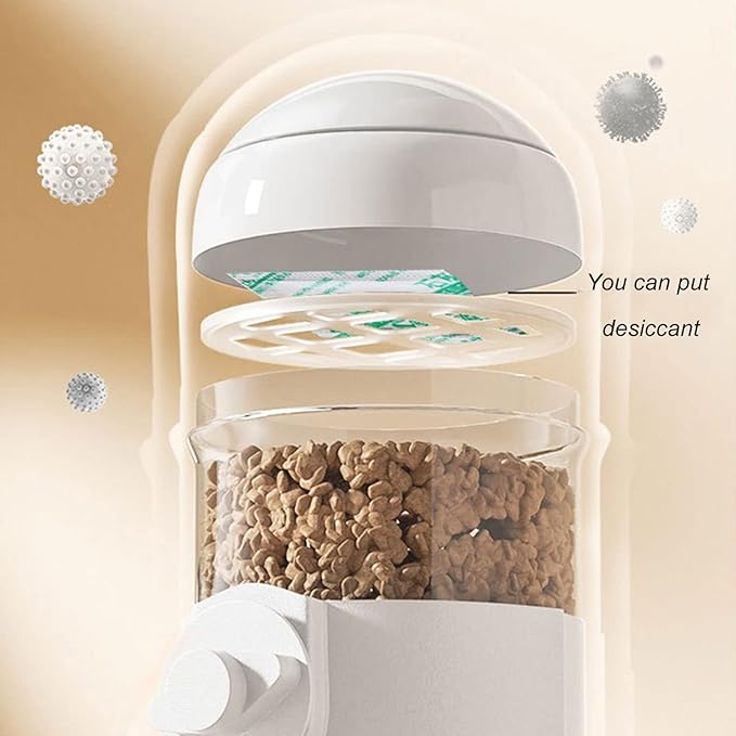Pet Dog Cat Hanging Automatic Feeders Drinking Bowls, Auto Gravity Rabbits Feeder Water Set, Cage Pet Feeding Bowls Dispenser for Cats Dogs Puppy, Rabbit Hamsters Chinchilla Hedgehog (Pink-Water)