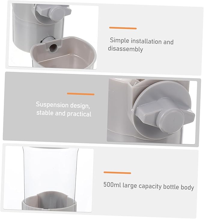 Milisten Pet Hanging Water Feeder Automatic Dispenser for Cats and Dogs Tip Design for Pets Easy to Install for Home Travel