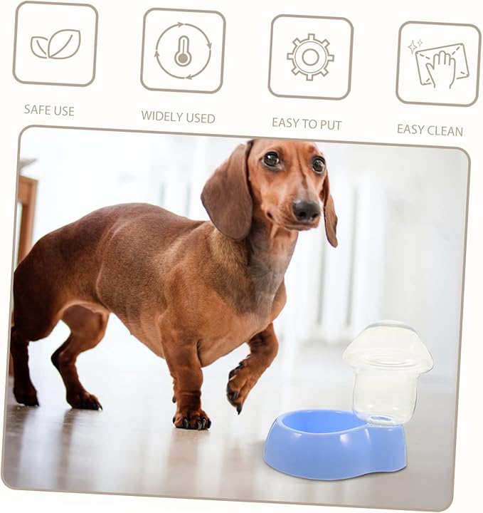 Automatic Pet Water Dispenser Transparent Plastic Drinking Bowl for Dogs and Cats Lightweight and Easy to Clean Water Feeder for Animals and Travel