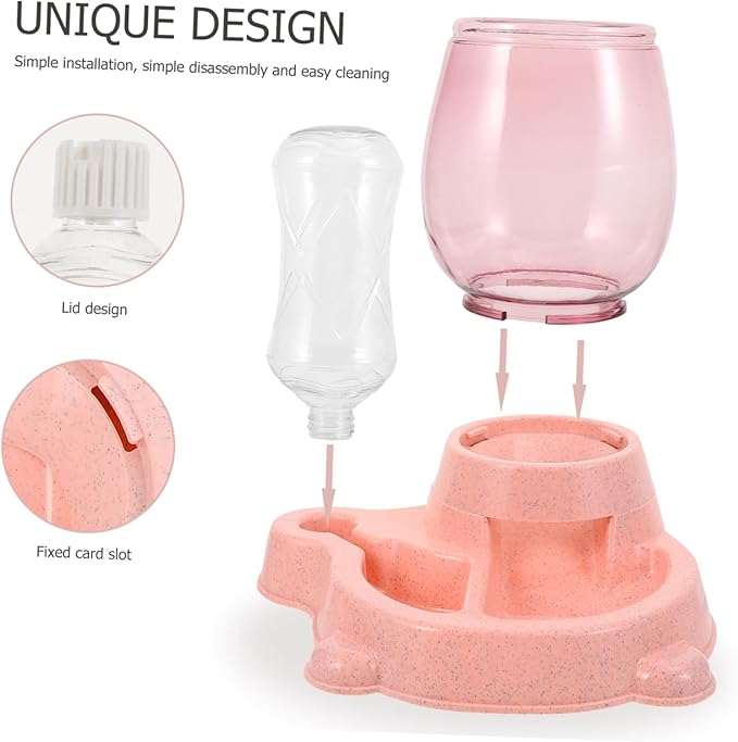 SUPVOX 1pc Automatic Pet Feeder and Water Dispenser for Dogs and Cats Non-Spill Bowl Smooth for Daily Feeding and Hydration Needs