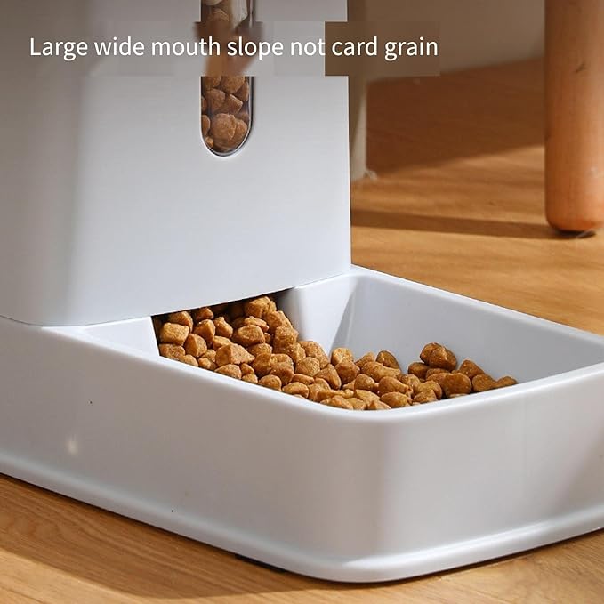 ZeYuan Pet Double Bowl Automatic Feeder Water Dispenser Dog Bowl Cat Bowl Pet Supplies Feeding Water Dispenser 3.5L Large Capacity adopts Natural Gravity Water Supply System