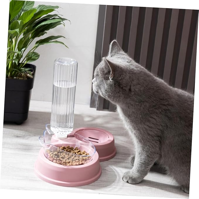 DOITOOL Ergonomic Cat Feeding Bowl Pet Water Bowl Spill Design Non-Slip Bottom for Easy Cleaning