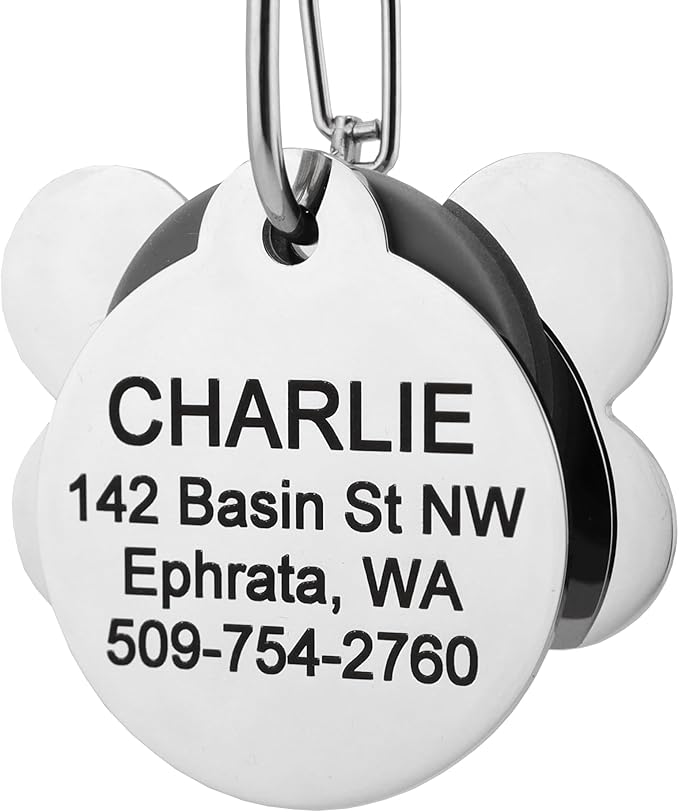 GoTags Pet ID Rubber Tag Silencer with Connector, Great for Dog and Cat Tags, Silences Annoying Tag Noise (2 Pack)
