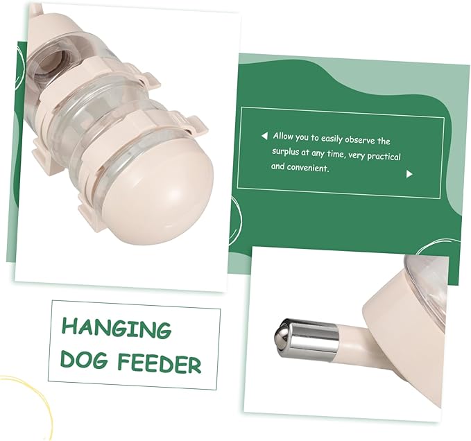 Automatic Dog Water Dispenser for Small Cats Puppy Feeder Pet Water Bottle Stainless Steel Nozzle Easy to Install