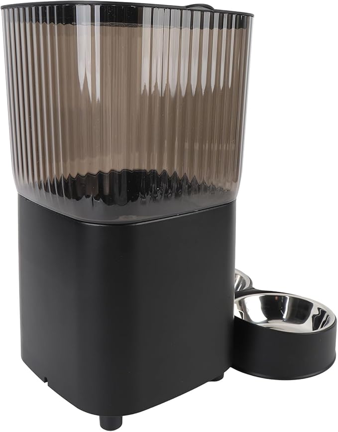 Automatic Pet Dispenser, Smart Pet Feeder with Camera, Voice Control, Timed Feeding for Dog Cat (Dual Bowls)