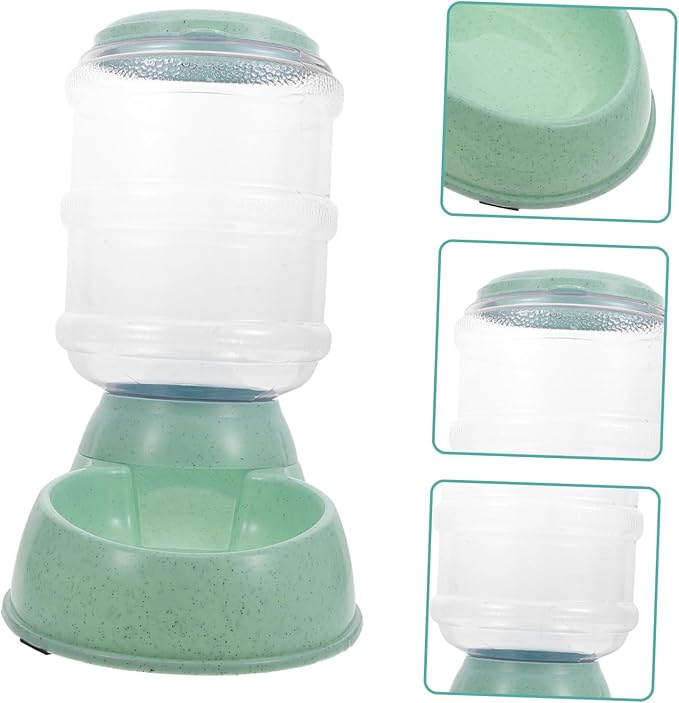 DOITOOL Automatic Pet Feeder for Cats and Dogs Food Dispenser Transparent Design for Store Use Light Green