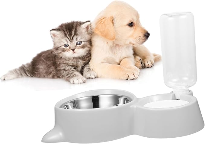 Practical Pet Drinking Feeder Automatic Water Dispenser Plastic Bowl Ideal for Small Dogs