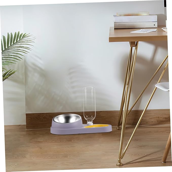 Yardwe Automatic Pet Food Water Feeder Dog Cat Bowl Pet Water Dispenser Easy to Use for Home